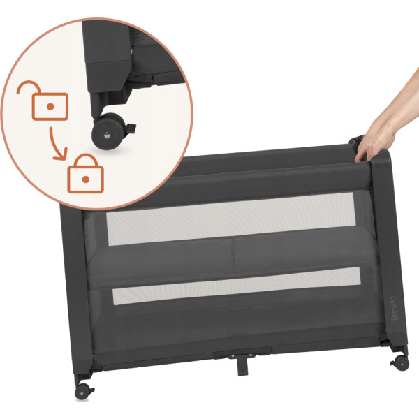 Фото - Манеж-кровать Lionelo PATTY GREY GRAPHITE