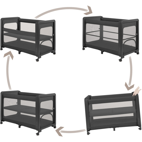 Фото - Манеж-кровать Lionelo PATTY GREY GRAPHITE