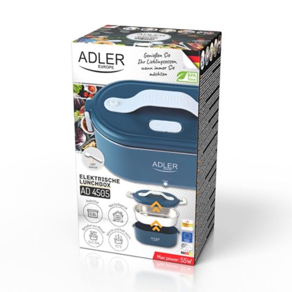 Фото - Ланч-бокс с подогревом Adler AD 4505 Blue