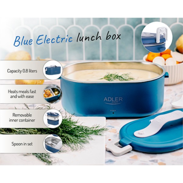 Фото - Ланч-бокс с подогревом Adler AD 4505 Blue