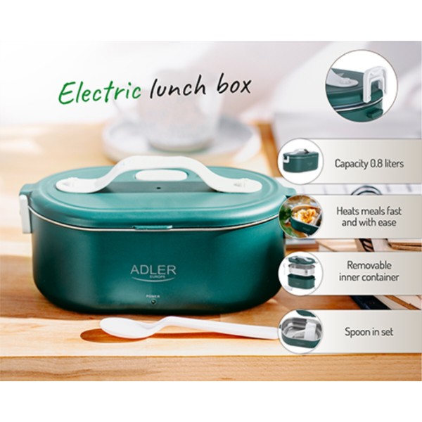 Фото - Ланч-бокс з підігрівом Adler AD 4505 Green
