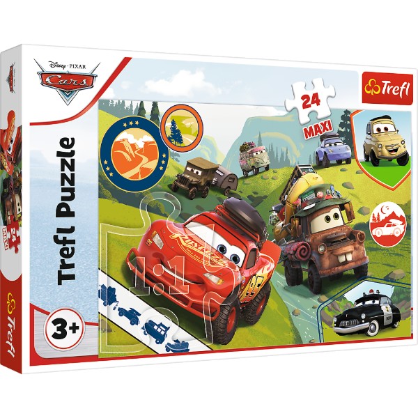 Фото - Пазлы (3-4 года) Trefl 24 Maxi Cars Счастливые машинки (43522)