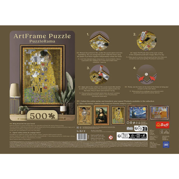 Фото - Пазлы (8+) Trefl 500 Art Поцелуй, Густав Климт 500 эл. (37542)