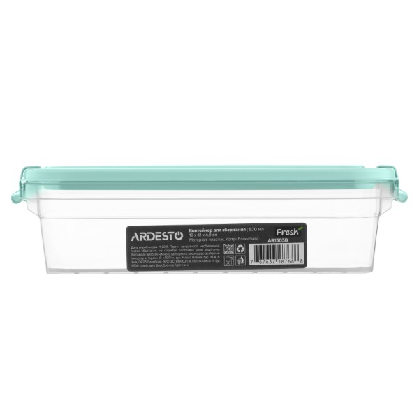 Фото - Ємність для зберігання ARDESTO Fresh 0.52л Blue (AR1303B)