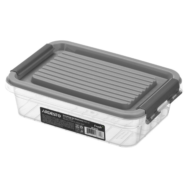 Фото - Ємність для зберігання ARDESTO Fresh 0.52л Gray (AR1303R)