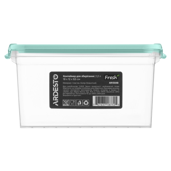 Фото - Ємність для зберігання ARDESTO Fresh 1.2л Blue (AR1304B)