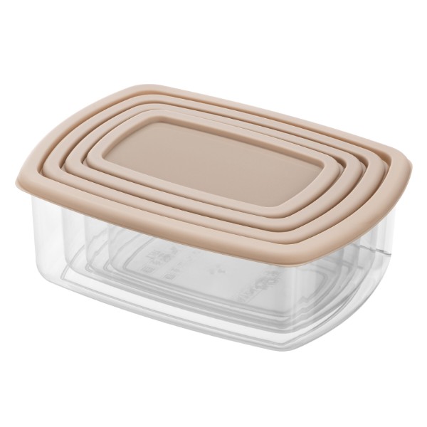 Фото - Набір харчових контейнерів ARDESTO Fresh 0.25/0.5/0.75/1.2л Beige (AR1312B) Фото - Набір харчових контейнерів ARDESTO Fresh 0.25/0.5/0.75/1.2л Beige (AR1312B)