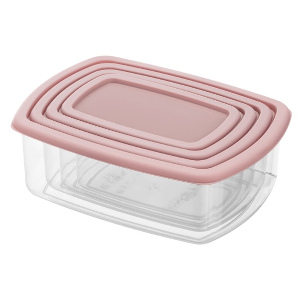 Фото - Набір ємностей для зберігання ARDESTO Fresh 0.25/0.5/0.75/1.2л Pink (AR1312P) Фото - Набір ємностей для зберігання ARDESTO Fresh 0.25/0.5/0.75/1.2л Pink (AR1312P)
