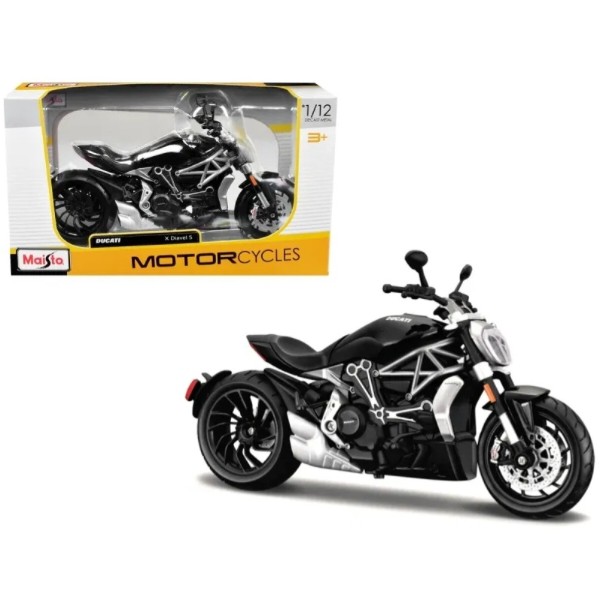 Фото - Колекційна машинка 1:12 Maisto Мотоцикл іграшковий Ducati XDiavel S, масштаб 1:12