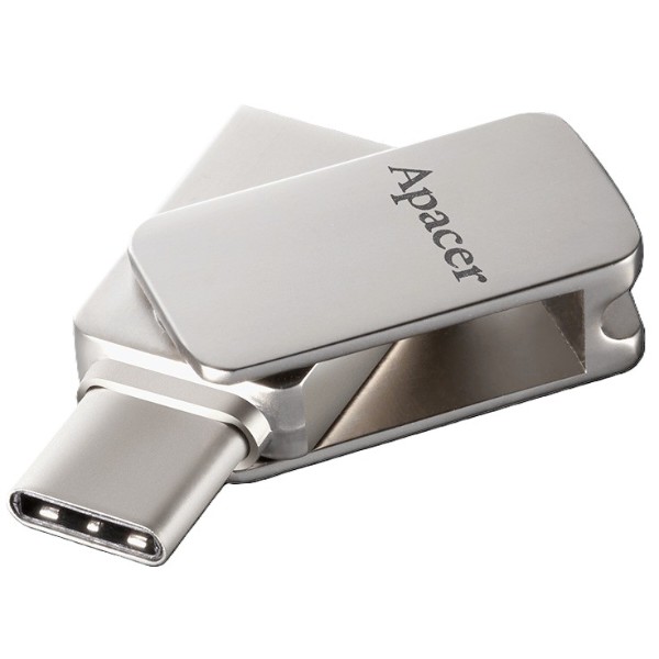 Фото - Флеш USB Apacer AH181 128GB Type-C Mobile USB 3.2 Silver (AP128GAH181S-1)