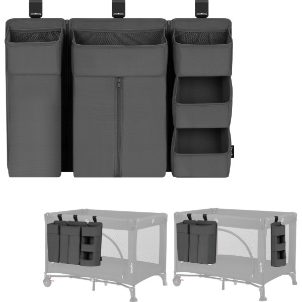 Фото - Органайзер для зберігання дитячий Lionelo для кроватки SIDEPOCKET LARGE  GREY