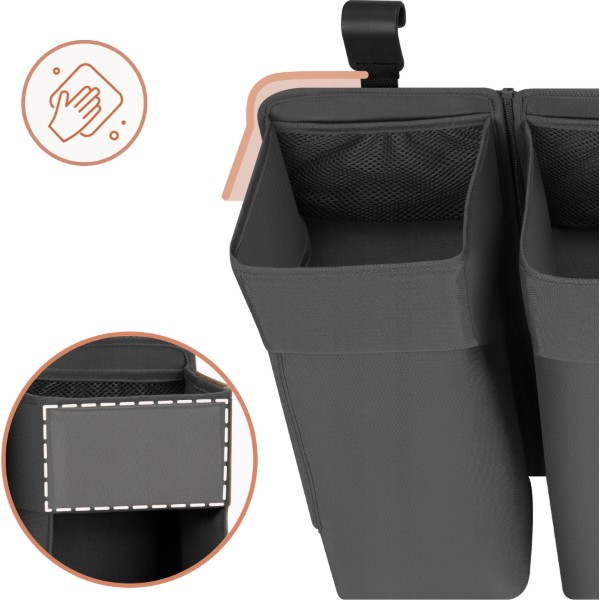 Фото - Органайзер для зберігання дитячий Lionelo для кроватки SIDEPOCKET LARGE  GREY