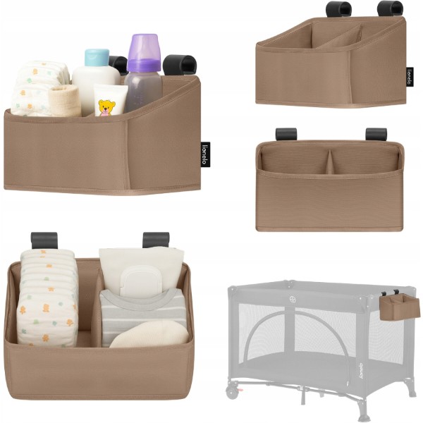Фото - Органайзер для зберігання дитячий Lionelo для кроватки SIDEPOCKET SMALL BEIGE