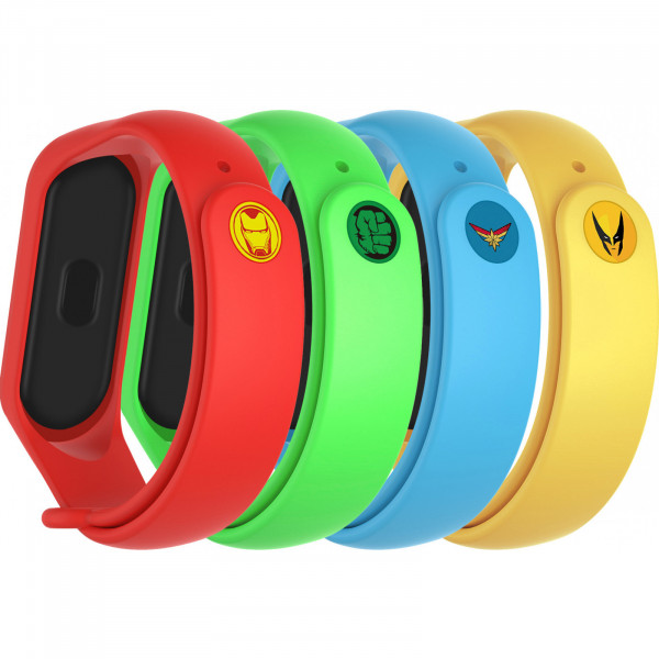 Фото - Ремінець для фітнес-браслету Armorstandart for Xiaomi Mi Band 7/6/5 Superhero Edition 4 шт. (ARM77059)