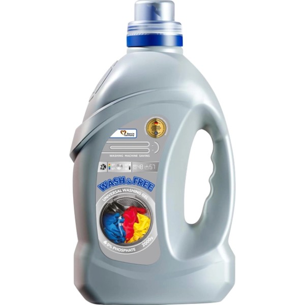 Фото - Гель для прання WASH & FREE Универсальный 2000г