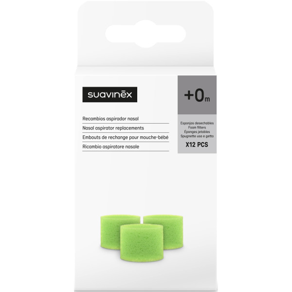 Фото - Насадки и фильтры для детских аспираторов Suavinex 12 шт. (308855)