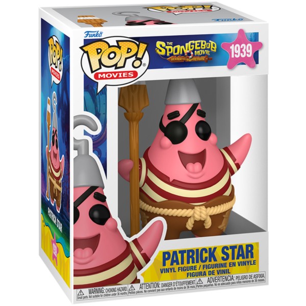 Фото - Колекційна фігурка FUNKO POP! серії Губка Боб - ПІРАТ ПАТРИК (83591)