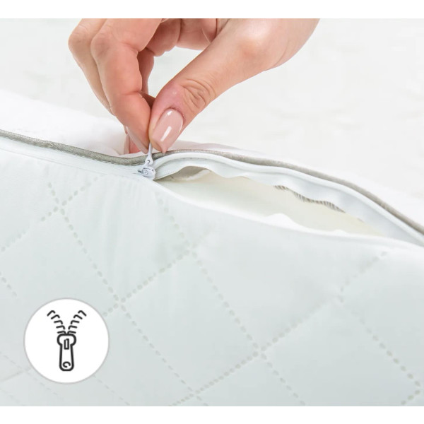 Фото - Подушка ортопедична MirSon №4004 Steep Line Silver WoMen 59х43х10 см (2200006422129)