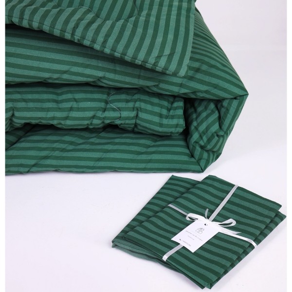 Фото - Одеяло детское демисезонное MirSon антиаллергенное №125 Сolor Fun Line 17-0612 Stripe Emerald Tencel 110х140 + нав 2 шт. (2200010850680)