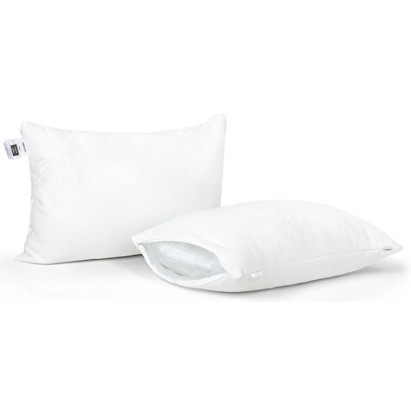 Фото - Подушка стандартная MirSon №804 Julia EcoSilk Hand made 40х60 см (2200003197006)