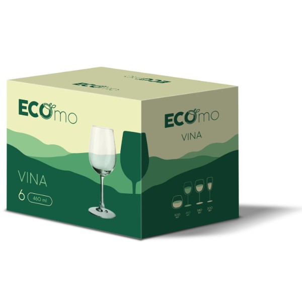 Фото - Набір келихів Ecomo VINA 6x460 мл (H6142)
