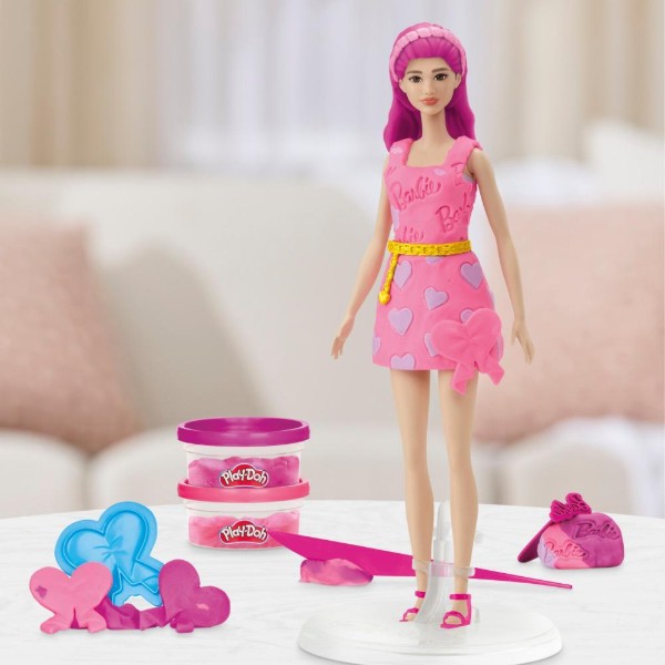 Фото - Наборы для лепки Hasbro Play-Doh Barbie Сердца и волосы (G1357)