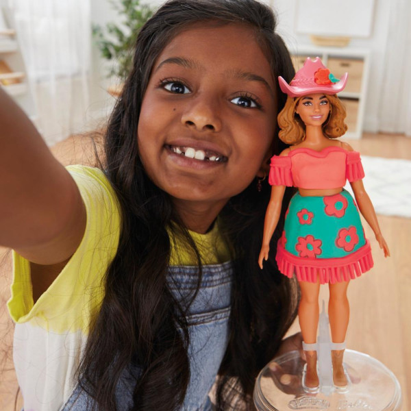 Фото - Набори для ліплення Hasbro Play-Doh Barbie Квіти та бахрома (G1360)
