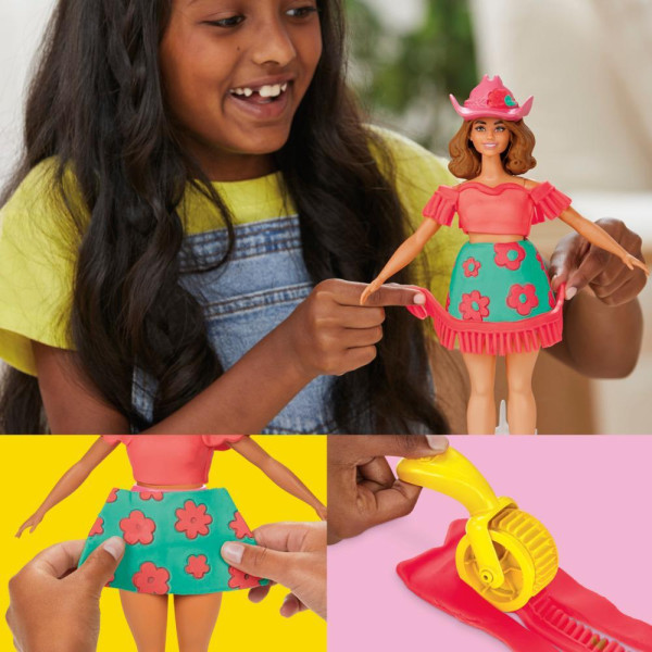 Фото - Набори для ліплення Hasbro Play-Doh Barbie Квіти та бахрома (G1360)