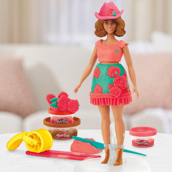 Фото - Набори для ліплення Hasbro Play-Doh Barbie Квіти та бахрома (G1360)