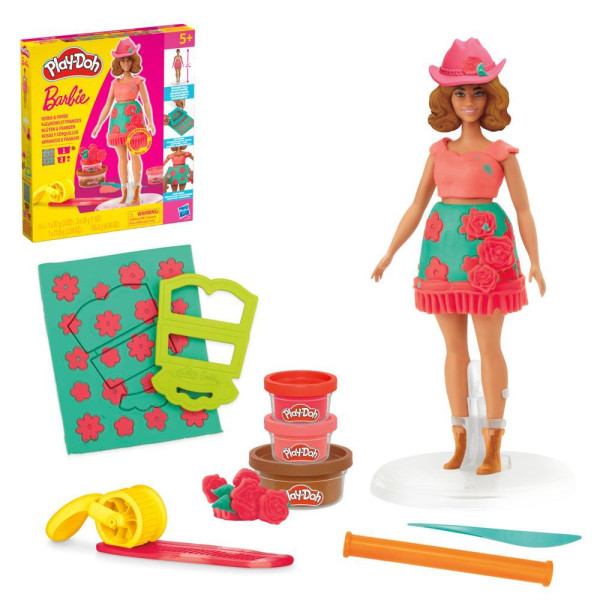 Фото - Набори для ліплення Hasbro Play-Doh Barbie Квіти та бахрома (G1360)