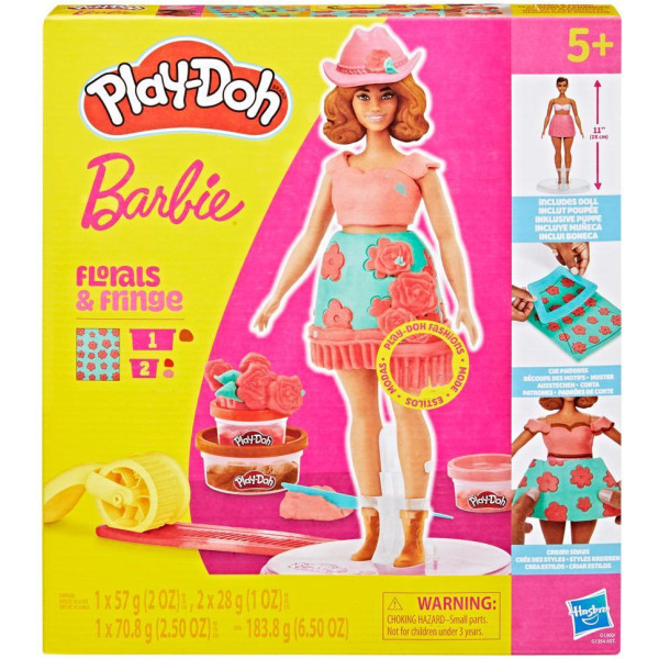 Фото - Набори для ліплення Hasbro Play-Doh Barbie Квіти та бахрома (G1360)