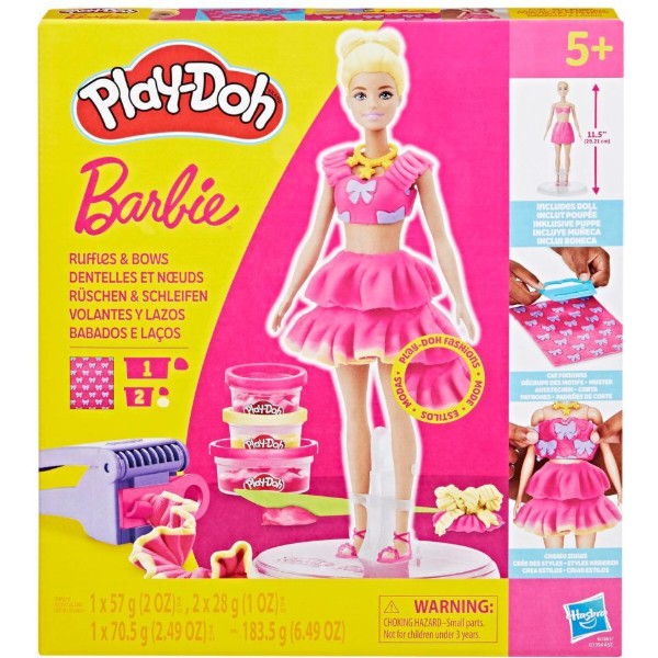 Фото - Набори для ліплення Hasbro Play-Doh Barbie Рюші та банти (G1361)