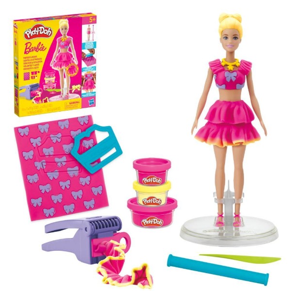 Фото - Набори для ліплення Hasbro Play-Doh Barbie Рюші та банти (G1361)