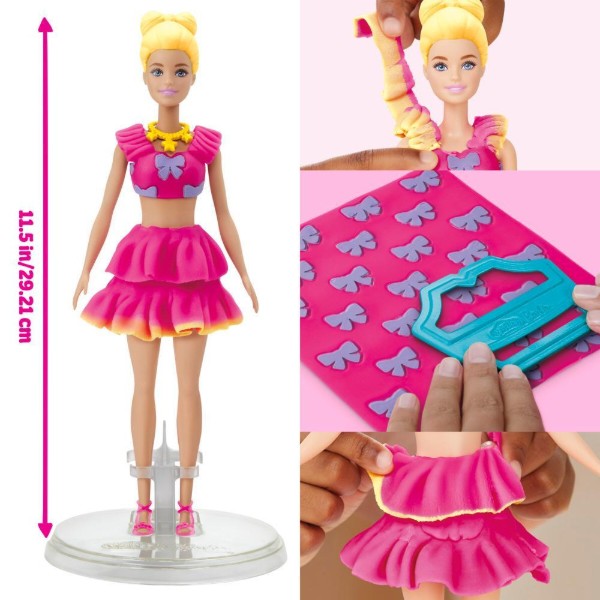 Фото - Набори для ліплення Hasbro Play-Doh Barbie Рюші та банти (G1361)