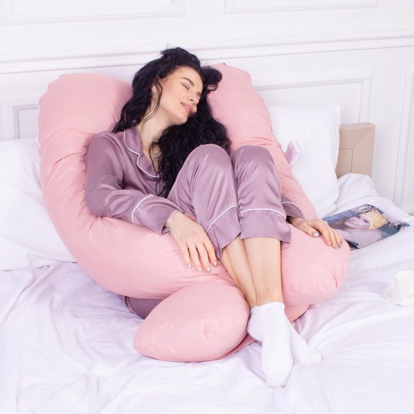 Фото - Подушка для майбутніх мам MirSon U-подібна № 8014 Eco Line Coral (2200006178385)