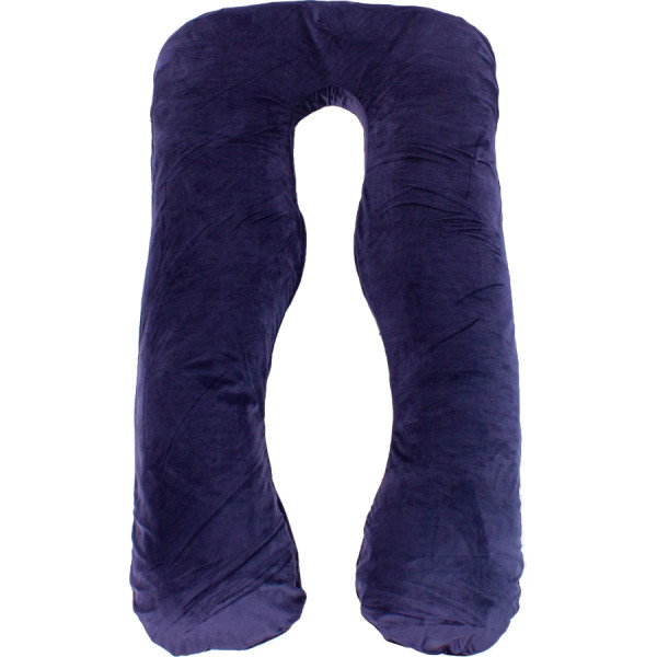 Фото - Подушка для будущих мам MirSon U-образная № 8020 Velvet Line Navy blue (2200006178521)