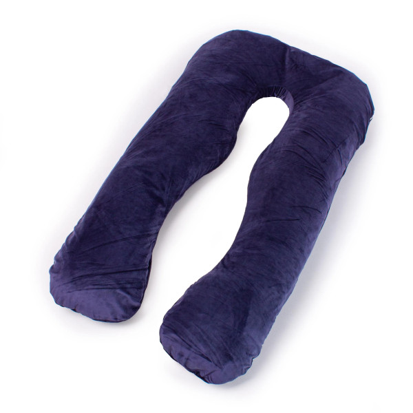 Фото - Подушка для будущих мам MirSon U-образная № 8020 Velvet Line Navy blue (2200006178521)