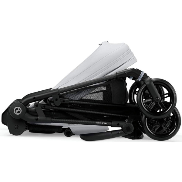 Фото - Коляска прогулянкова Cybex Melio Carbon Fog Grey (з бампером)