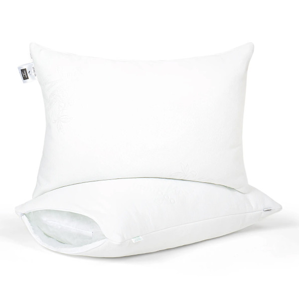 Фото - Подушка стандартна MirSon №804 Julia EcoSilk Hand made 60х60 см (2200003197013)