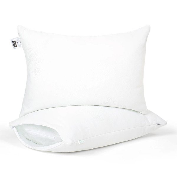 Фото - Подушка стандартная MirSon №805 Julia EcoSilk Hand made 50х70 см (2200003037227)