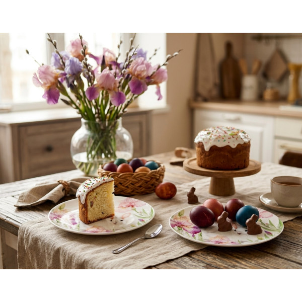 Фото - Набір тарілок Lefard Кролик в iрисах 20.5 см 2 шт. (924-798)