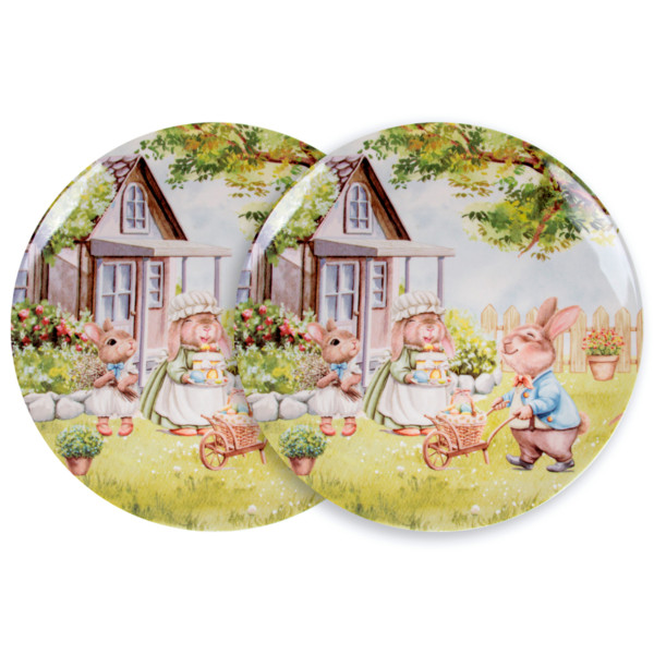 Фото - Набір тарілок Lefard Кроличі історії 2 шт. 26 см (924-840)