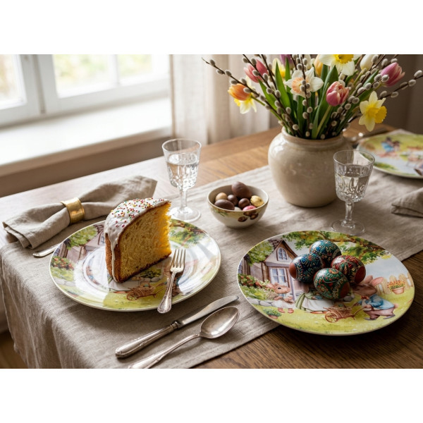 Фото - Набір тарілок Lefard Кроличі історії 2 шт. 26 см (924-840)