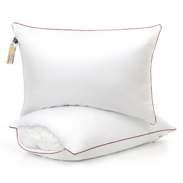 Фото - Подушка стандартна MirSon De Luxe Hand Made №635 з евкаліптом Висока 50х70 (2200000852229)