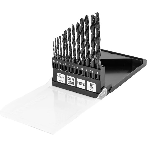 Фото - Набір свердел GRAPHITE HSS 2-8 мм 13 шт. (54T935)