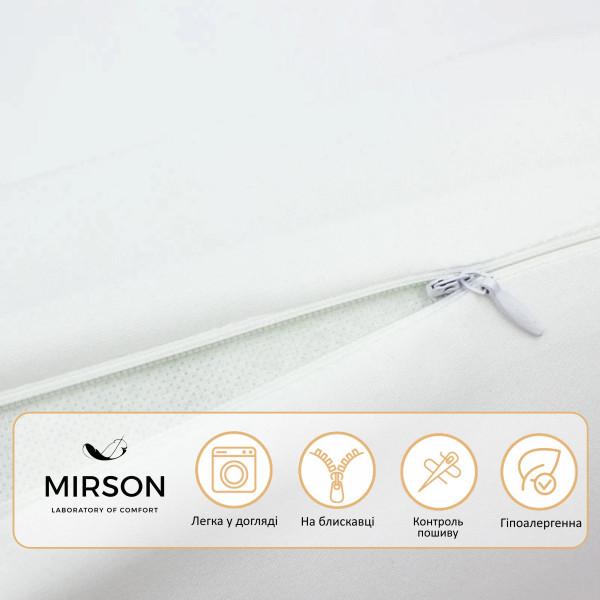 Фото - Подушка валик MirSon №8338 Eco Line White Tencel 70х16 см (2200006250142)