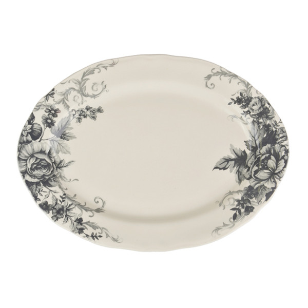 Фото - Блюдо Claytan Ceramics Вінтажні квіти 36 см (910-110)