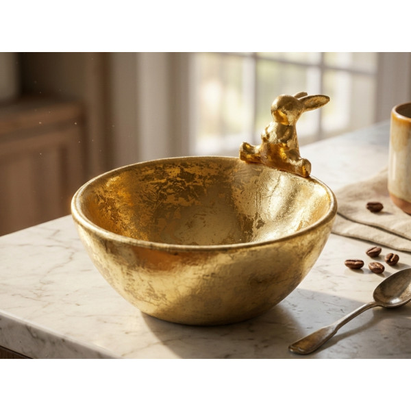 Фото - Блюдо Lefard Золотий кролик 15х13х9.6 см (947-043)