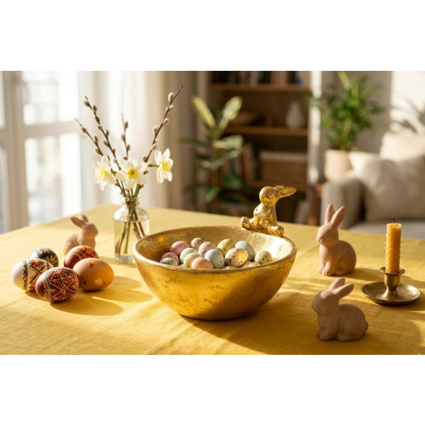 Фото - Блюдо Lefard Золотий кролик 15х13х9.6 см (947-043)