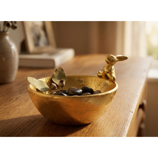 Фото - Блюдо Lefard Золотий кролик 15х13х9.6 см (947-043)